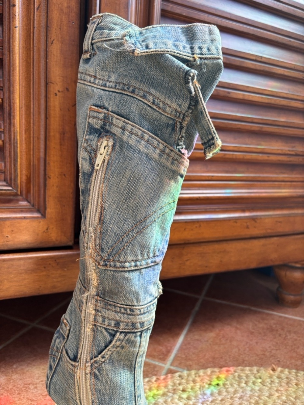 Dolce & Gabbana Denim Boots - Blue 39/9 - Picture 6 of 9